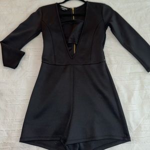 Bebe short romper with attached tube top